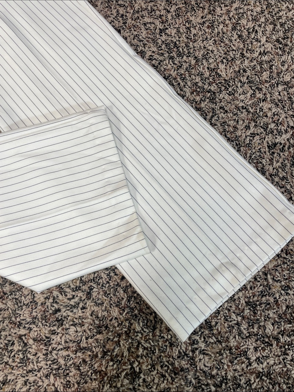 Rachel Zoe White Pinstripe Pull On Stretch Straight-Leg Pants Sz 10 NWOT - Picture 5 of 8